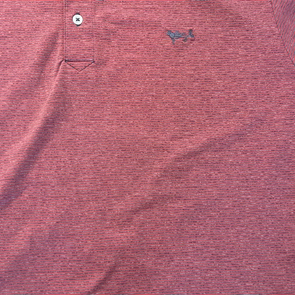 Classic Pink Polo Shirt with Textured Knit - Picture 2 of 7